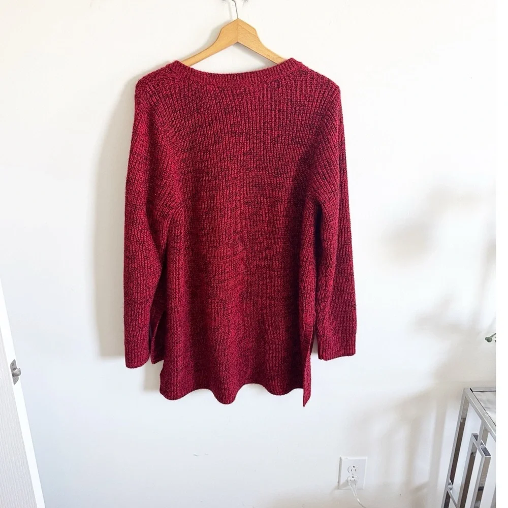 Torrid red v-neck tunic sweater size 3X